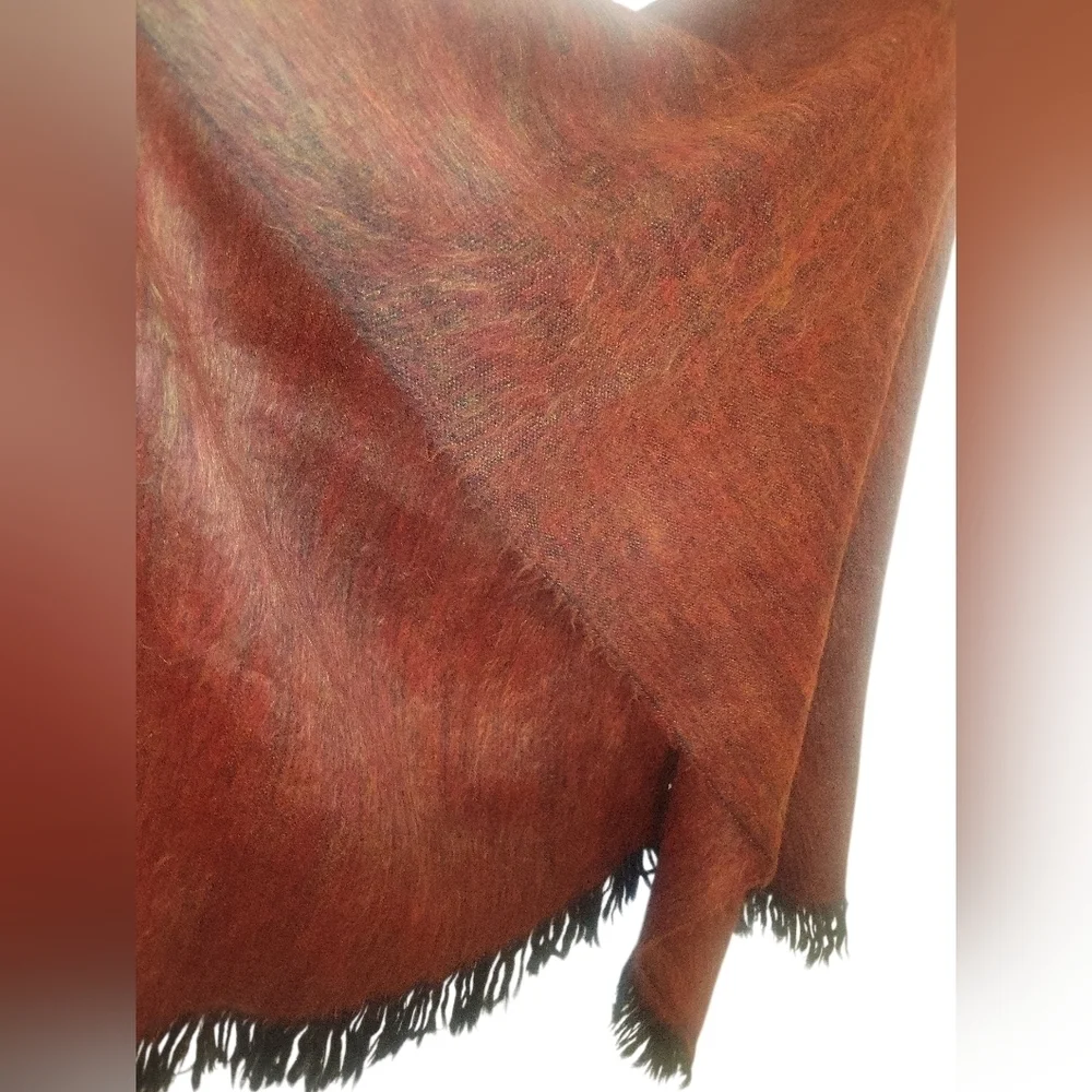 Unisex Textured Reversible Elegant Brown and Black Scarf Shawl Wrap 23